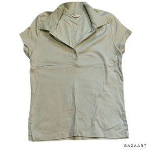 Calvin Klein Polo Green Shirt Size Large